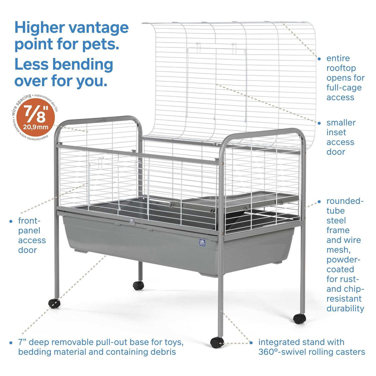 Small Animal Home with Rolling Stand V3281