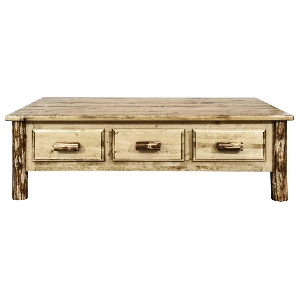 Brown Lacquered Wood Coffee Table D3030