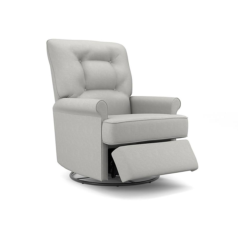 Grey Swivel Glider Recliner J2474