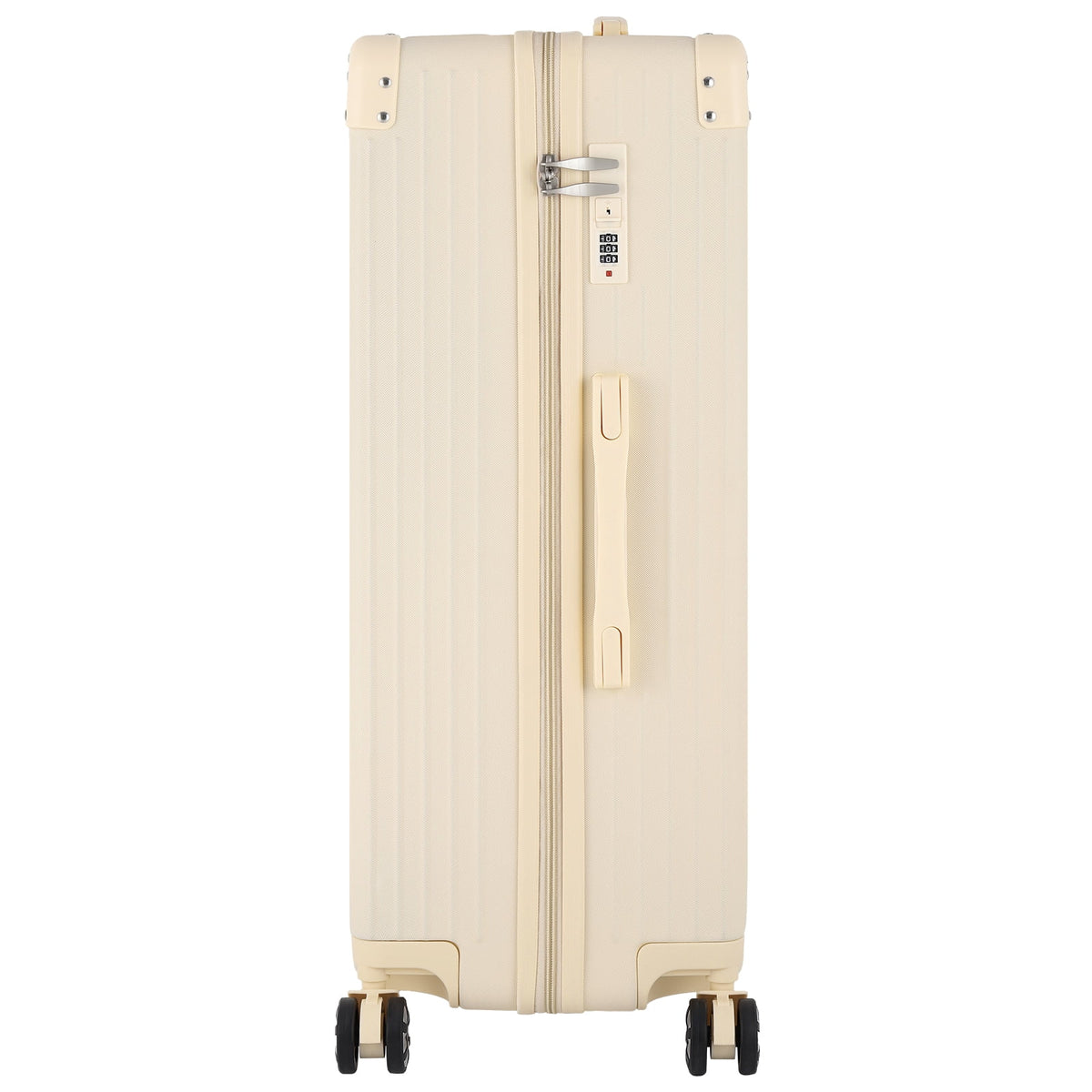 Cream Beige 5PCS Travel Luggage Set with Makeup Case K349087