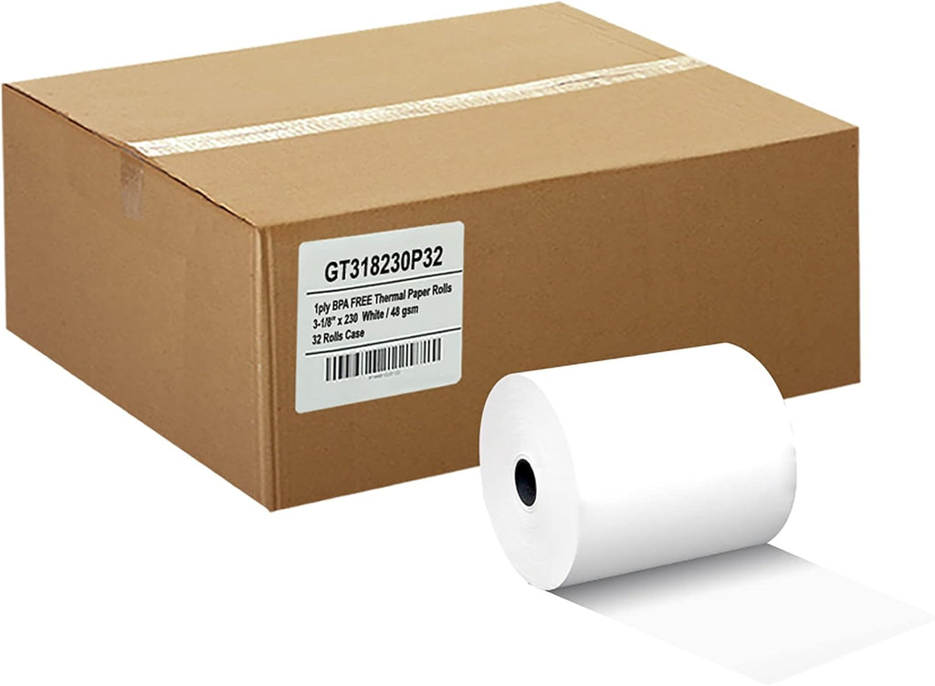 Thermal Paper Receipt Rolls 3 1/8 x 230 ft 32 Rolls W64678