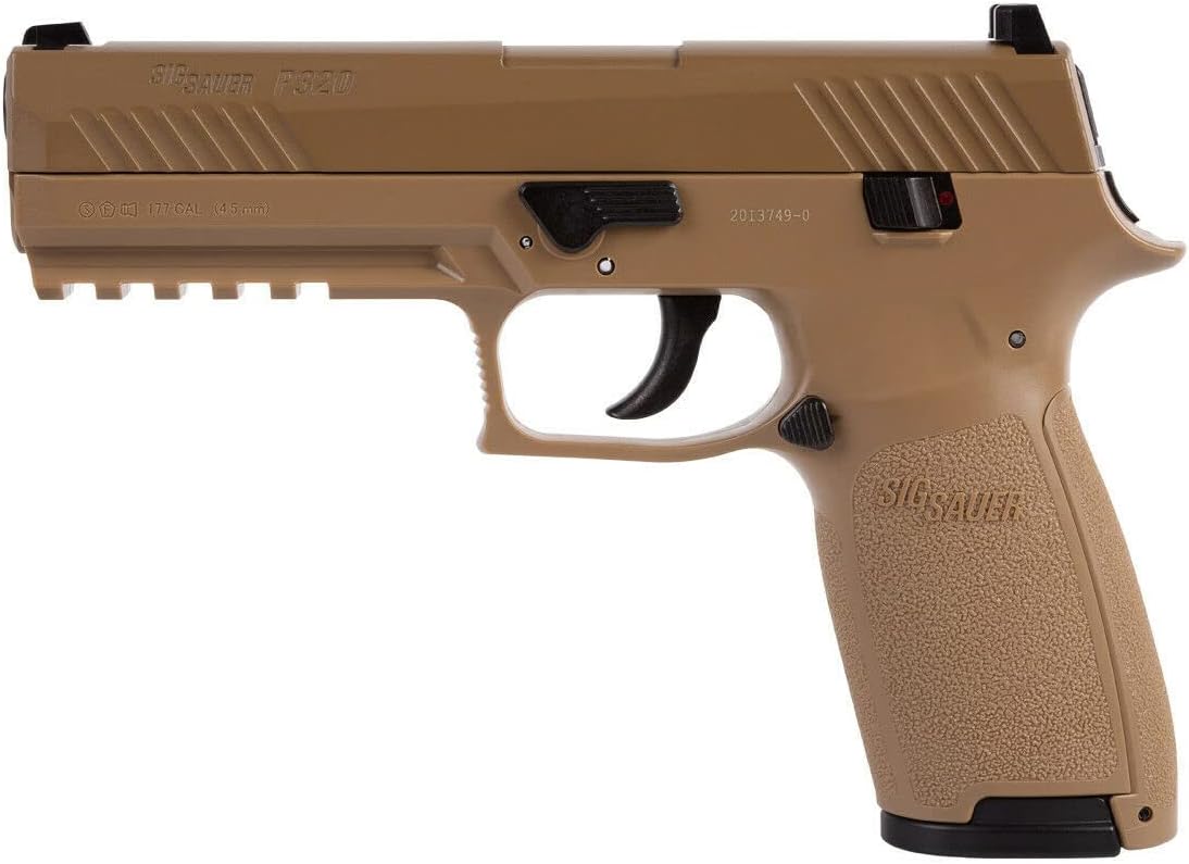 SIG Sauer P320 Air Pistol with CO2 12 Gram (15 Pack) and 500 Lead Pellets Bundle A7155