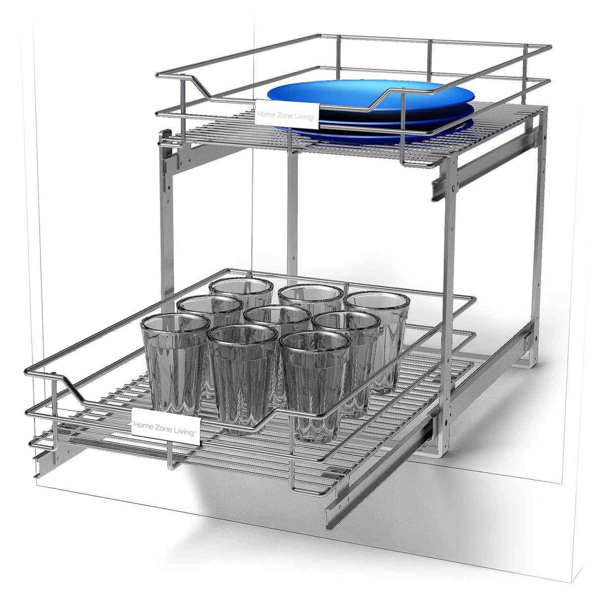 2-Tier Pull Out Cabinet Organizer A953