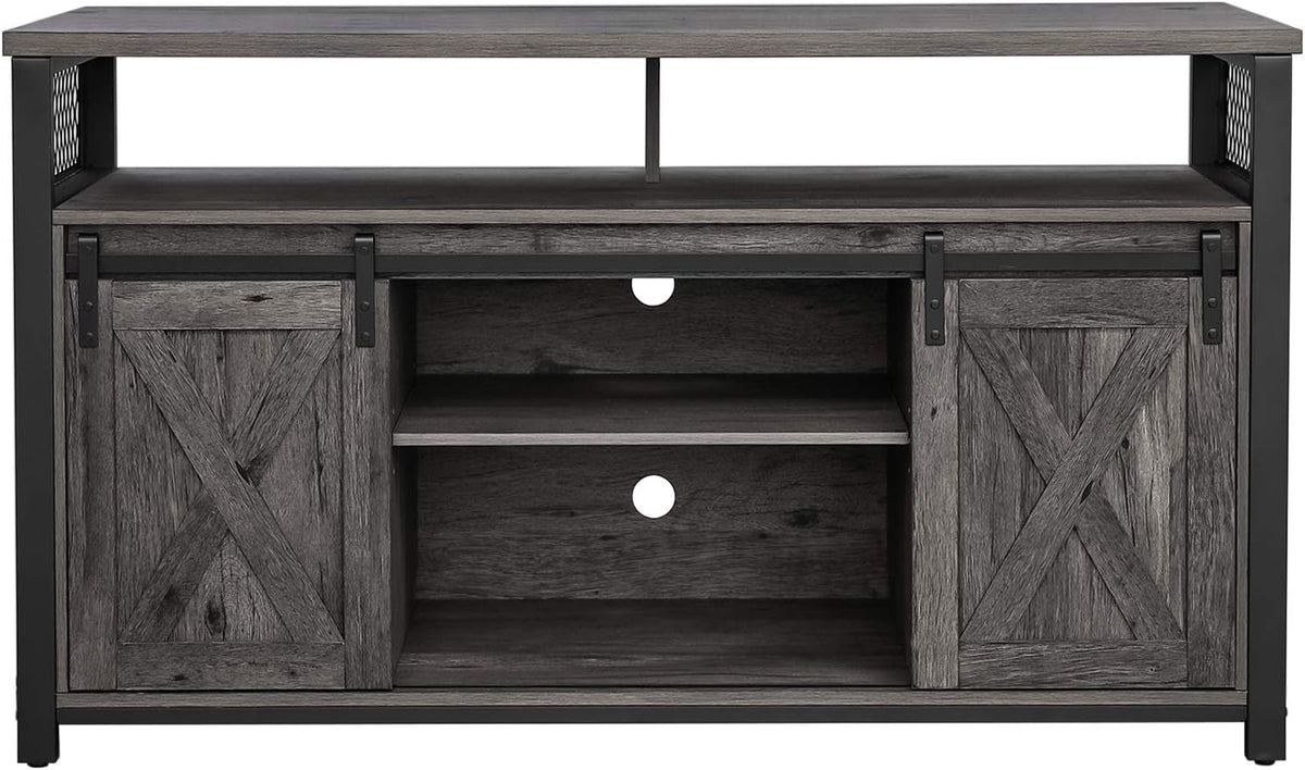 Charcoal Gray and Black TV Cabinet for 55-inch TVs G885885