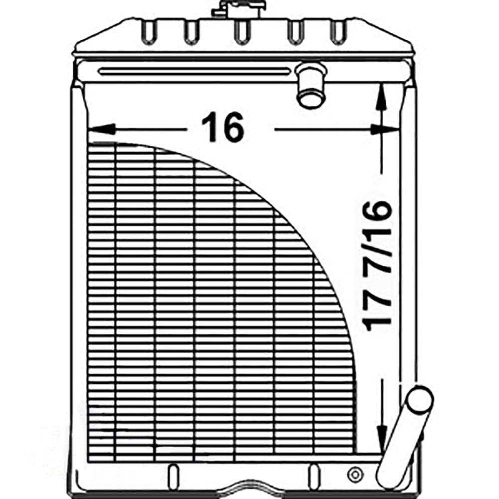 Radiator Fits Ford New Holland Tractor U12311