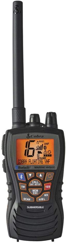 Handheld Floating VHF Radio, 6 Watt, Submersible, White H6408