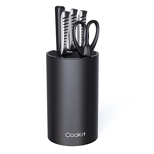 Black Detachable Knife Block with Scissors Slot Q438800