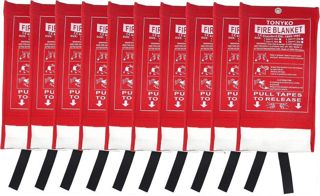 White 10 Pack Emergency Fire Blankets X517625