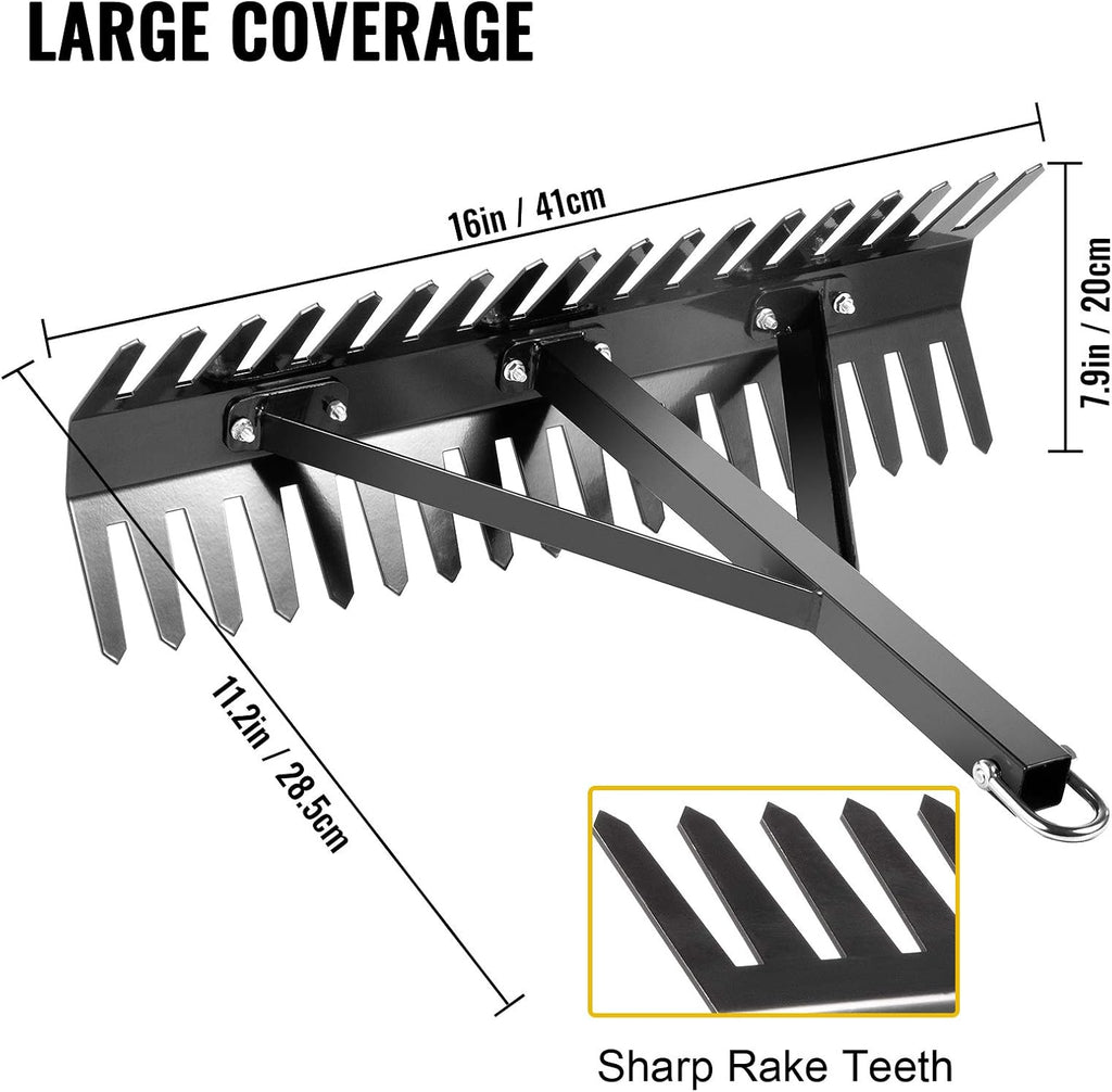 16 inch Double Sided Aquatic Weed Rake with 66ft Rope V74031