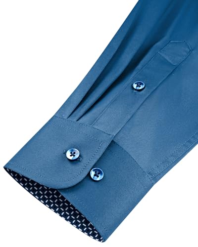 Men's Long Sleeve Stretch Dress Shirt Z398