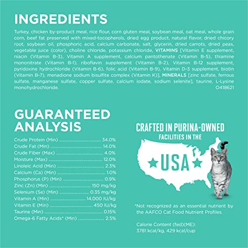 22 lb. Natural Dry Cat Food B35181
