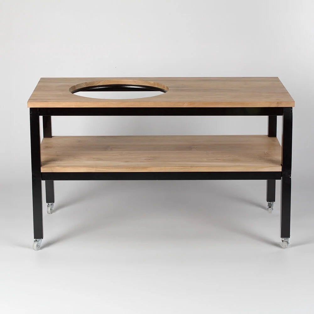 Grade A Teak Ceramic Grill Table with Aluminum Frame L207260
