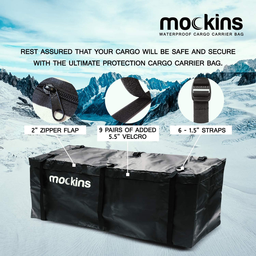 25 Cu Ft Waterproof Cargo Bag for Hitch Carrier with Straps R596