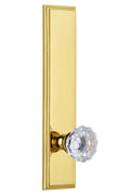Polished Brass Tall Plate Privacy Knob U278868