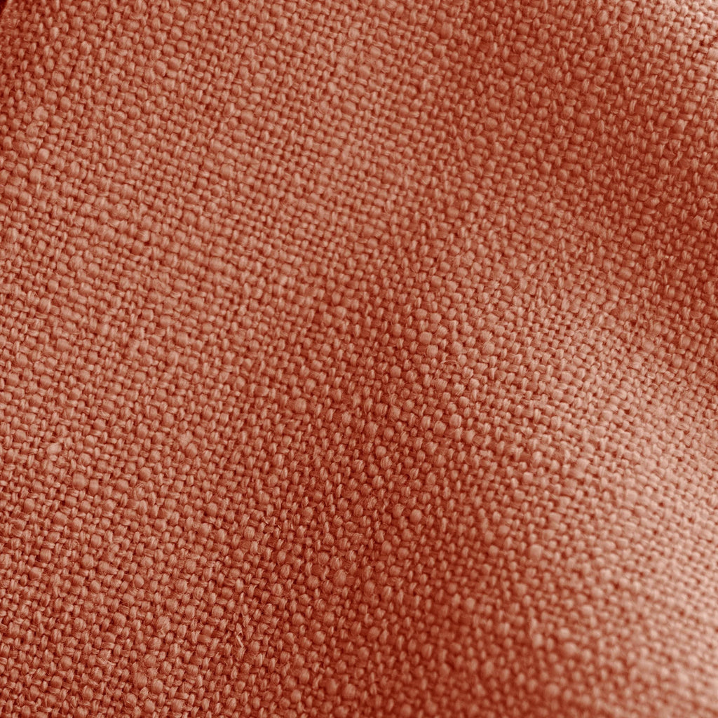 Black Linen Round Ottoman O456