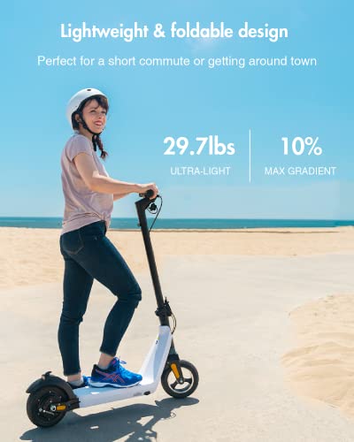 15.5 Miles Range 15 MPH 500W Peak Motor 8" Flat-Free Tires Foldable Electric Scooter E5720