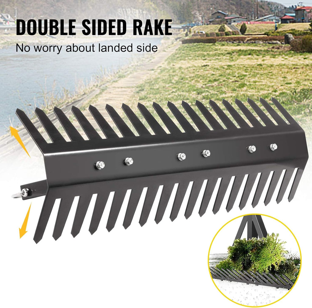 16 inch Double Sided Aquatic Weed Rake with 66ft Rope V74031