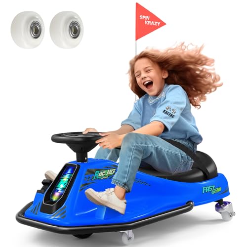 Pink 24V Electric Drifting Go Kart with 2 Replacement Universal Wheels R483383