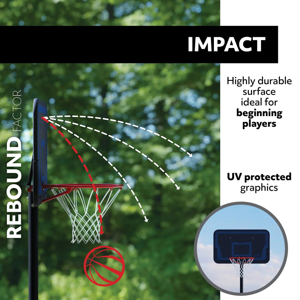 44 inch Adjustable Portable Basketball Hoop R192