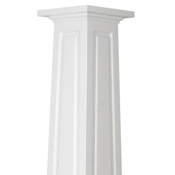 12x22W x 8&H Square Tapered Raised Panel Column C5770