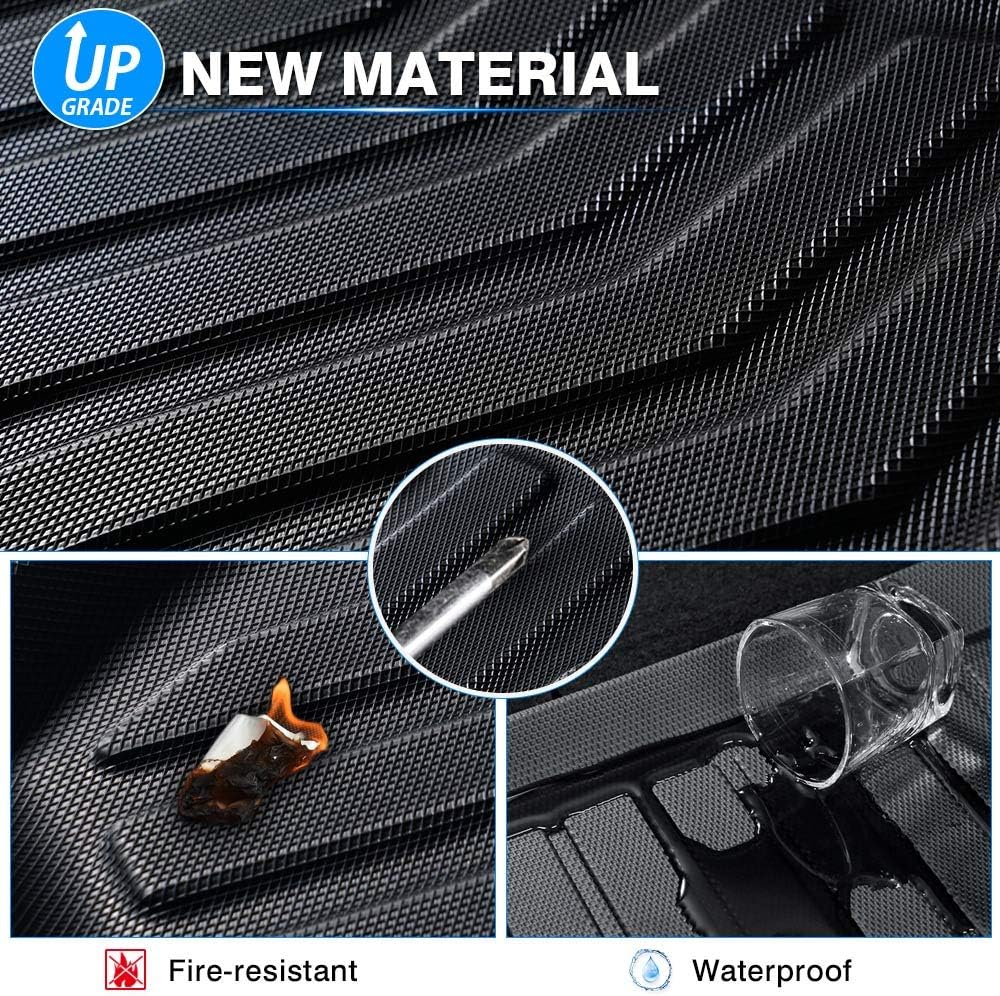 Custom Fit All Weather Rubber Floor Mats 2 Row Set Black G753095