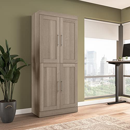 Ash Gray Wardrobe Organizer Storage Cabinet E6615