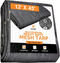 Heavy Duty Black Mesh Tarp 12' x 45' K110298