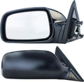 Driver and Passenger Side Unpainted Non-Heated Non-Folding Outside Rear View Mirrors U592