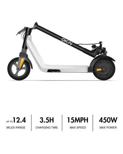 15.5 Miles Range 15 MPH 500W Peak Motor 8" Flat-Free Tires Foldable Electric Scooter E5720