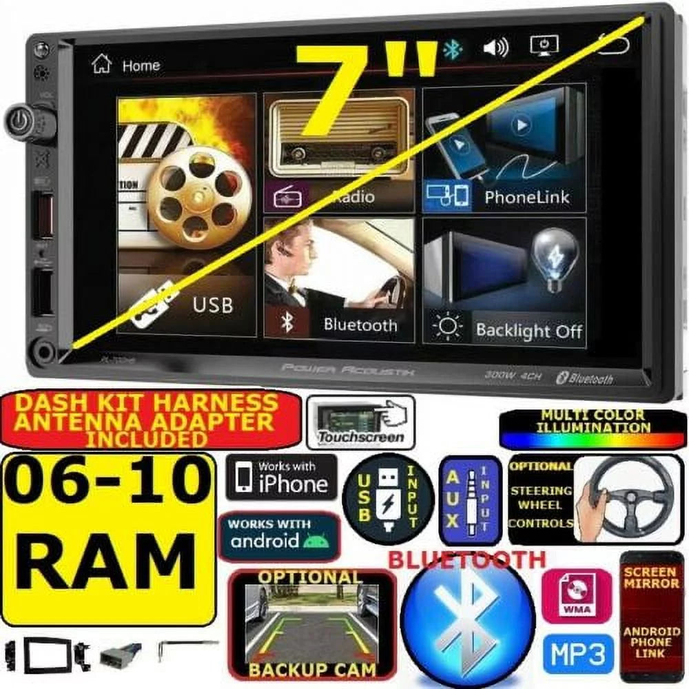DODGE RAM DUAL BLUETOOTH USB SD AUX CAR RADIO STEREO R25652