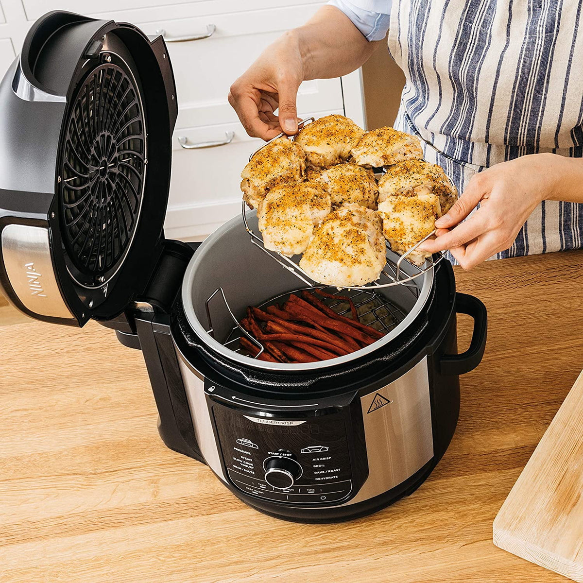 8-qt. 9-in-1 Pressure Cooker & Air Fryer I6007