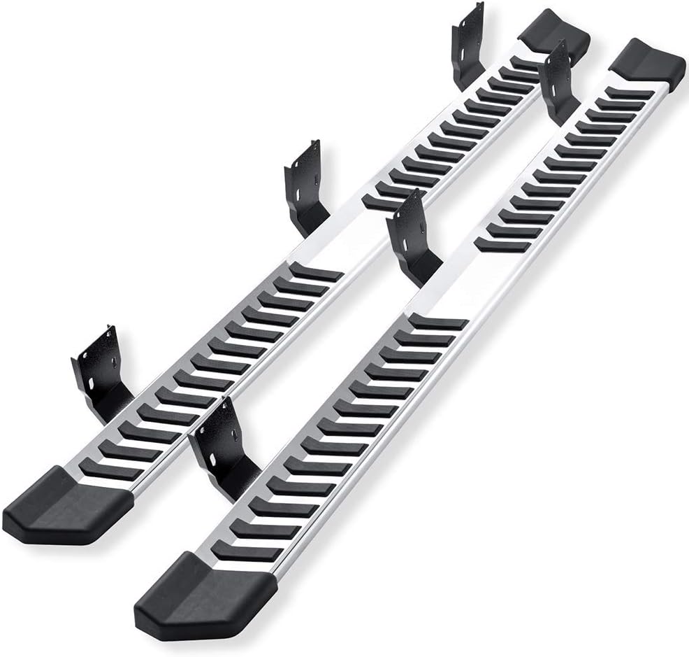 Running Boards Compatible With 1999-2016 Ford F250 Superduty Crew Cab Silver Stainless Steel Side Step Bar Q120147