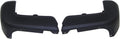 Black Textured Rear Bumper End Cap Set W996