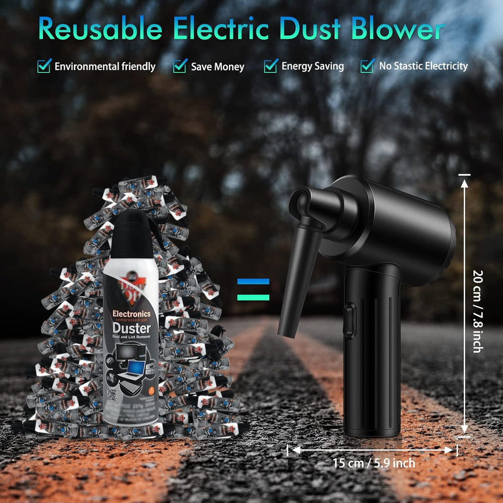Cordless Electric Air Duster 90000 RPM Rechargeable K4096