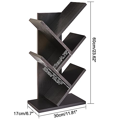 4 Tier Natural Wood Bookshelf Z90028