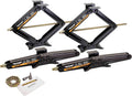 Set of 4 6000 lb 24" RV Trailer Stabilizer Scissor Jacks with Mounting Hardware L6341