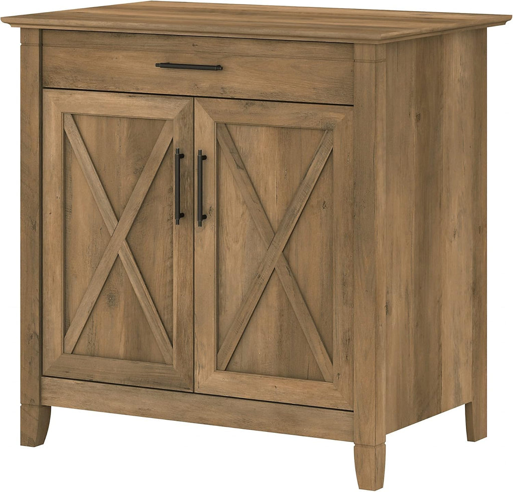 Linen White Oak Secretary Desk with Keyboard Tray Z830270