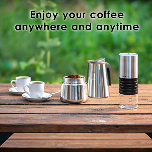 6 Cup Stovetop Espresso Maker 10oz Stainless Steel Black I1279