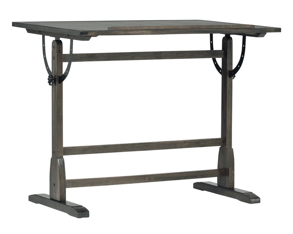 Solid Wood Drawing Table with 42" x 30" Adjustable Tilting Top M80876