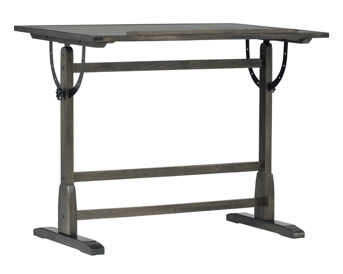 Solid Wood Drawing Table with 42" x 30" Adjustable Tilting Top M80876