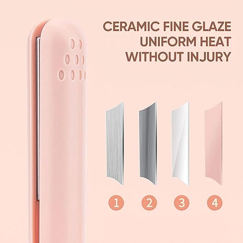 Mini Dual Purpose Cordless Curling Iron White Q8608