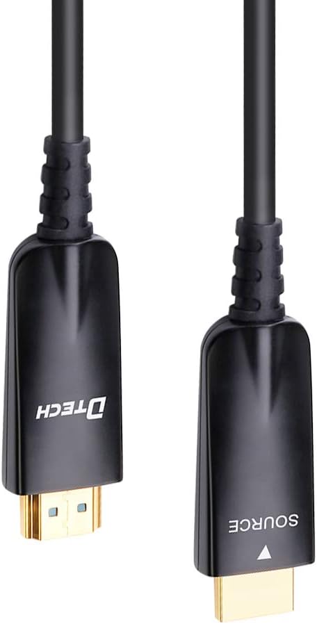 100ft Black Fiber Optic HDMI Cable 4K 30Hz 1080p 60Hz R56637