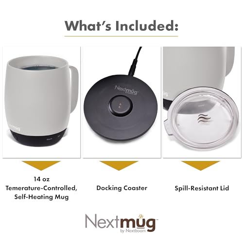 Black 14 oz Self-Heating Coffee Mug P535