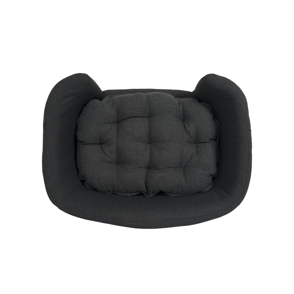 Dark Gray Small Plush Pet Bed U9014
