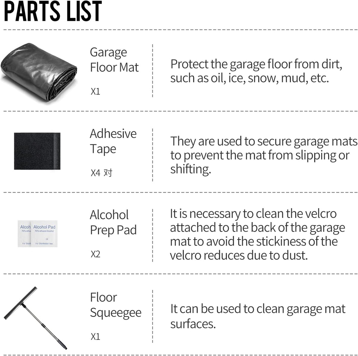 Non-Slip Waterproof Garage Floor Mat I840