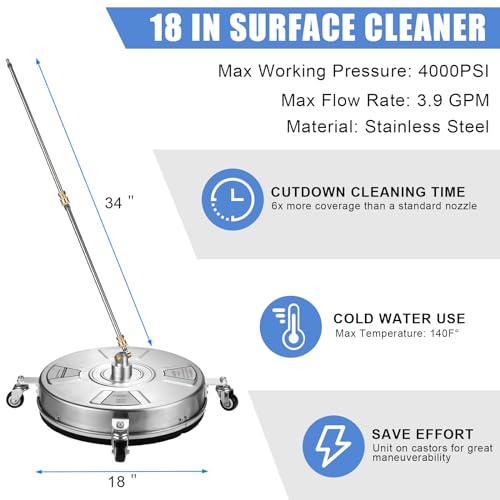 18" Pressure Washer Surface Cleaner J818677