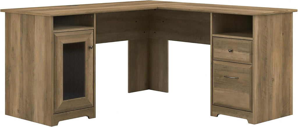 L Shape Desk, 60W, Ash Gray M51524