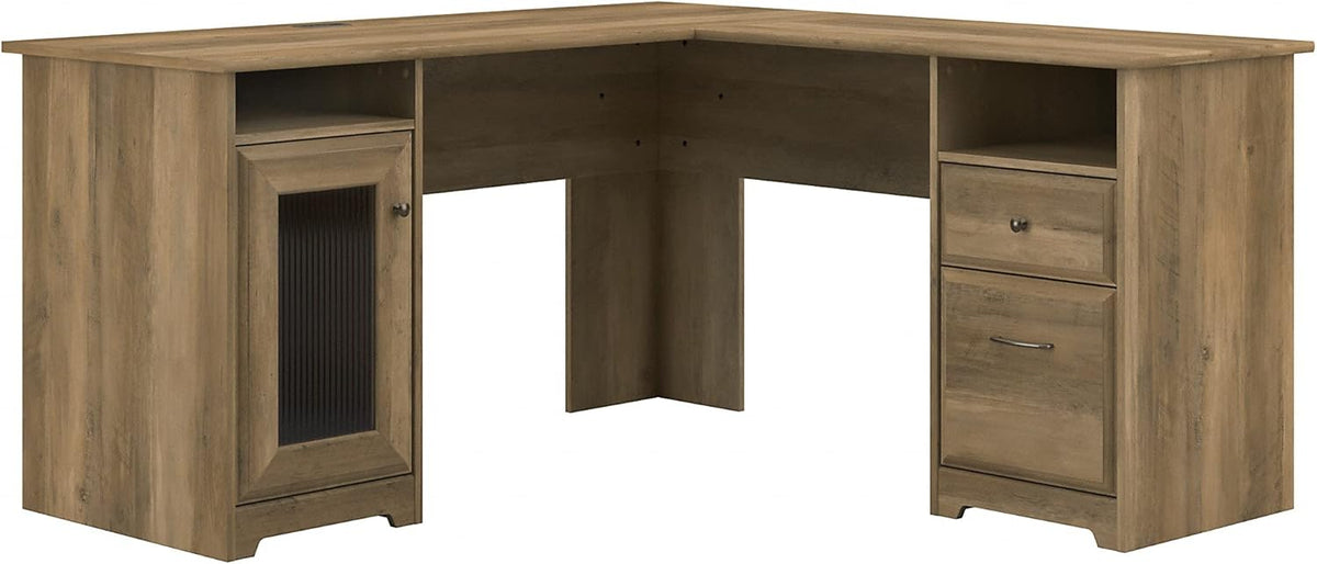 L Shape Desk, 60W, Ash Gray M51524