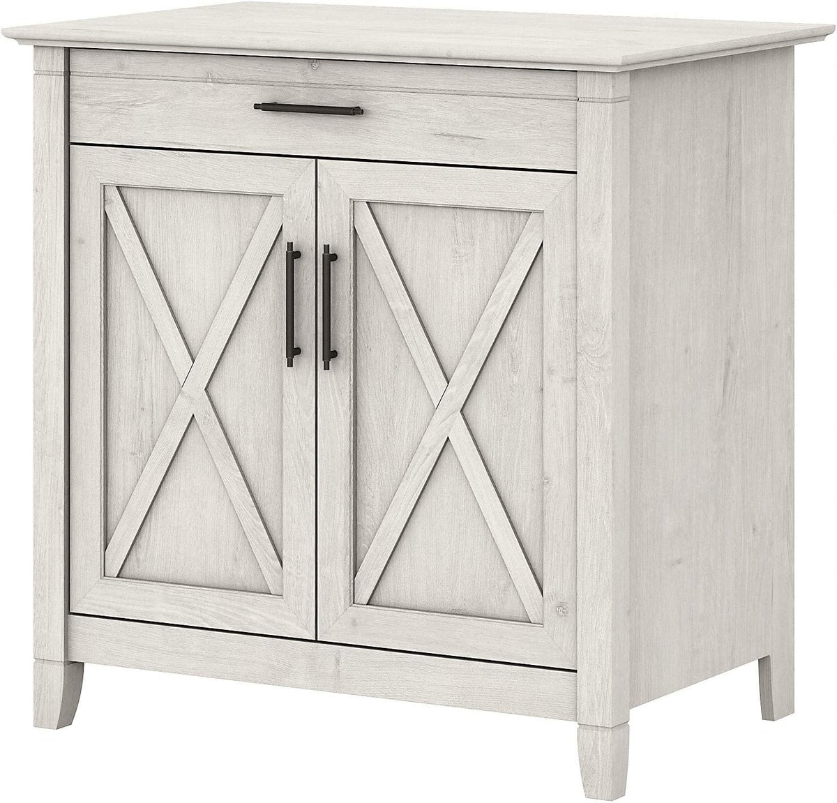 Linen White Oak Secretary Desk with Keyboard Tray Z830270