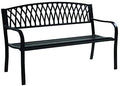 Black Traditional Park Bench I81436